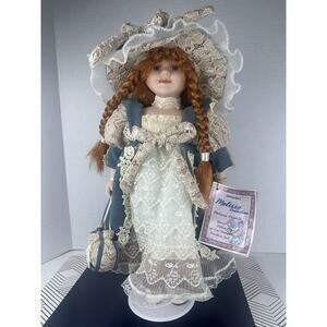 Porcelain Doll Original Katherine Collection By Timeless Treasures Red Hair 16”